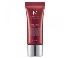 Missha M Perfect Cover BB Kreminis SPF42/PA+++ maskuojantis/drėkinantis BB veido kremas, atspalvis: 23 Natural rusvai gelsvas, 20 ml