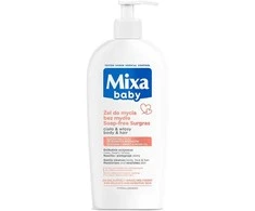 Mixa Baby 2in1 švelnus šampūnas ir prausiklis plaukams bei kūnui be muilo 400ml