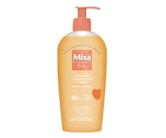 Mixa Baby Foaming Oil Bath &amp; Shower valomasis losjonas vaikams, 400 ml