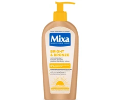 Mixa „Bright &amp; Bronze“ savaiminio įdegio kūno losjonas šviesiai ir tamsiai odai, 250 ml