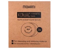 Mohani Daugkartinio naudojimo konjako augalinės kosmetikos pagalvėlės, 3 vnt.