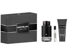 Mont Blanc Explorer rinkinys parfuminio vandens purškiklis 100 ml + miniatiūrinis kvepalų vandens purškiklis 7,5 ml + dušo želė 100 ml