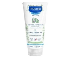 Mustela 2-In-1 Cleansing Gel prausimosi gelis ir šampūnas kūdikiams, 200 ml