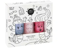 Nailmatic KIDS Nagų lakas Set MERMAID Nagų lakų rinkinys vaikams, 1vnt