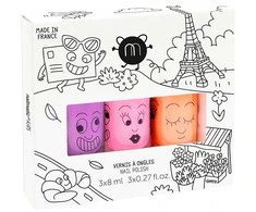 Nailmatic Vaikiškas Paryžiaus neoninis nagų lakų rinkinys 3x8ml