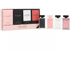 Narciso Rodriguez Exclusive Collector komplektas tualetiniam vandeniui For Her 7,5 ml + Parfuminiam vandeniui 7,5 ml + Pure Musc parfuminiam vandeniui 7,5 ml + Musc Noir Rose parfuminiam vandeniui 7,5 ml