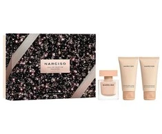 Set Narciso Rodriguez: Narciso Poudree Eau De Parfum For Women, 50 ml + Narciso Poudree Hydrating Losjonas kūnui, 50 ml + Narciso Poudree Cleansing Dušo želė All Over The Body For All Skin Types, 50 ml