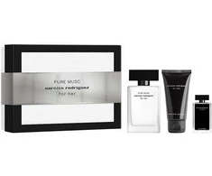 Narciso Rodriguez - Dovanų rinkinys - „Pure Musc“ tualetinis vanduo 50 ml + kūno losjonas 50 ml + tualetinis vanduo moterims 7,5 ml