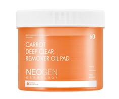 Neogen Carrot Deep Clear Oil Pad aliejumi suvilgyti makiažo šalinimo įklotai 60vnt.