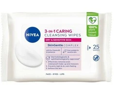 Nivea 3w1 łagodzące chusteczki do demakijażu 25szt.