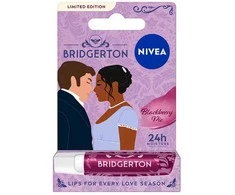 Nivea „Bridgerton Edition Kate&amp;Anthony“ maitinamieji lūpų dažai „Blackberry Pie“ 4,8 g