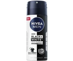 Nivea Men Juodas&amp;Baltas Invisible Original antyperspirant w sprayu 100ml
