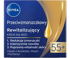 Nivea Nuo raukšlių + Atgaivinantis naktinis kremas 55+ 50ml