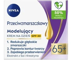 Nivea Nuo raukšlių + Modeliuojantis dieninis kremas SPF30 65+ 50ml