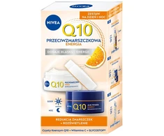 Nivea Nivea Set Q10 krem do twarzy na dzień + krem do twarzy na noc 50ml