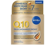 NIVEA Q10 Anti-Wrinkle Collagen Expert veido, kaklo ir dekoltė sviestas dienai ir nakčiai 50 ml