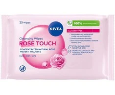 Nivea Rose Touch micelarne chusteczki su organiczną wodą różaną 25szt