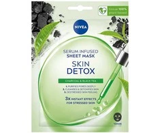 Nivea Skin Detox Serum Infused Sheet Mask veido kaukė