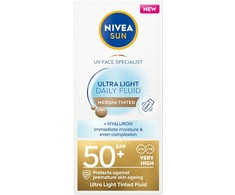 „Nivea Sun Ultra Light“ dieninis fluidas SPF50+, 40 ml