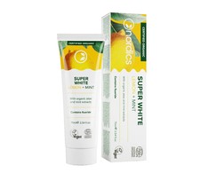 Nordics Super Baltas Organic Dantų pasta pasta do zębów su fluorem Lemon + Mint 75ml