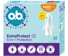 O.B. ExtraProtect Super tamponai, 42 vnt.
