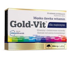 Olimp Gold-Vit For Men maisto papildas 30 tablečių