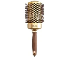 Olivia Garden Expert Blowout Shine plaukų formavimo ir džiovinimo šepetys Gold/Brown 65mm