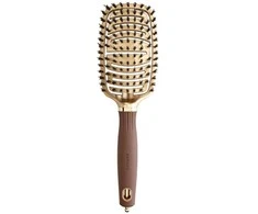 Plaukų šepetys Olivia Garden Expert Care Flex Gold&amp;Brown