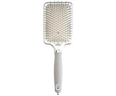 Olivia Garden Expert Care Rectangular prostokątna szczotka su nylonowym włosiem Sidabrinis L