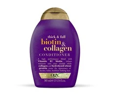 Organix Cosmetix Plaukų kondicionierius su vitaminu B7, biotinu ir kolagenu, 385 ml