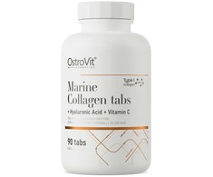 OstroVit Marine Collagen + Hyaluronic Acid + Vitamin C – 90 tablečių