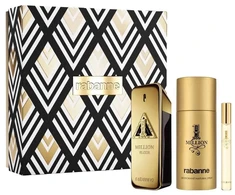 Paco Rabanne 1 Million Eliksyras komplektas kvepalai spray 100ml + dezodorant spray 150ml + kvepalai spray 10ml