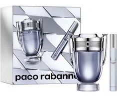 Paco Rabanne Invictus tualetinis vanduo su purškikliu 100 ml 2 dalių rinkinys