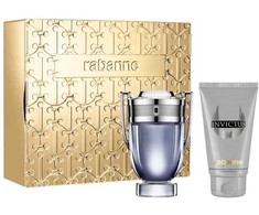 Paco Rabanne Invictus rinkinys tualetinio vandens purškiklis 100ml + dušo želė 100ml