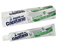 Pasta Del Capitano Del Capitano Antitartaro Bio dantų pasta su šalavijų ir čiobrelių ekstraktu 100ml