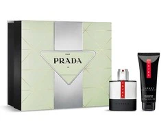 Prada rinkinys: Luna Rossa Carbon tualetinis vanduo vyrams, 50 ml + Luna Rossa Carbon atgaivintas dušo želė kūnui, 75 ml
