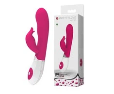 LYBAILE Pretty Love Felix-Silicone Vibrator, 30 fun. vibr. Rožinė