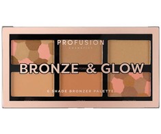 Profusion Cosmetics Profusion 6 Shade Bronzer Palette Bronze &amp; Glow, 15.6 g