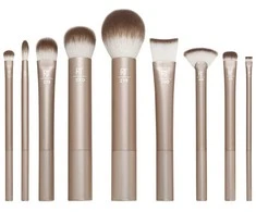 Real Techniques Au Naturale makiažo šepetėlių rinkinys, 9 vnt.