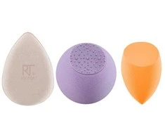 Real Techniques kempinėlė makiažui Real Techniques kempinėlė + švytėjimo suteikianti veido oda (3 vnt.)