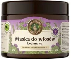 Receptury Zielarki ŽOLĖLIŲ RECEPTAI Skarby Pone varnalėšų kaukė sausiems ir nusilpusiems plaukams 300ml
