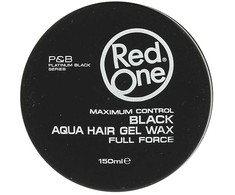 Red One Raudona One Aqua Hair Gel Wax Full Force plaukų vaškas juodas 150 ml