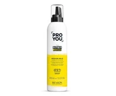 "Revlon Proyou The Definer Mousse Medium Hold" vidutinės fiksacijos plaukų putos 400ml