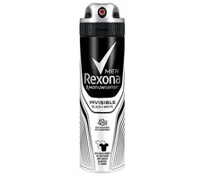 Rexona Men Invisible Juodas + Baltas Antiperspirant vyrams, 150 ml