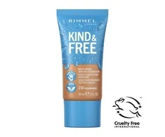 Rimmel London Kind and Free Skin Tint makiažo pagrindas 210-Golden rusvai gelsvas