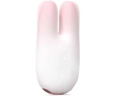 S Hande Baby Rabbit stimuliuojantis vibratorius Baltas Rožinė