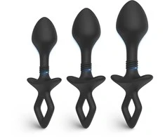 S Hande FlexiCore analinių kištukų rinkinys Juodas, 3 vnt