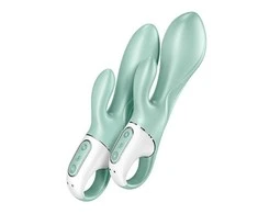 Satisfyer Air Pump Bunny 5+ vibratorius su siurbliu Mint