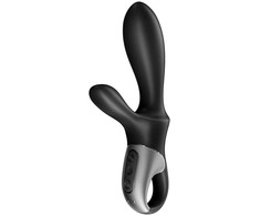 Satisfyer Heat Climax Intimate Warming Vibrator Juodas Bluetooth