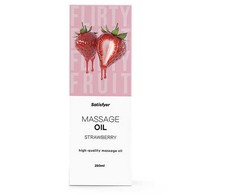 Satisfyer Aukštos kokybės masažinis aliejus (250 ml) (braškių)